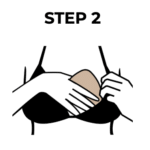 Stick the inserts onto the inside of your clothing item and not to your skin.